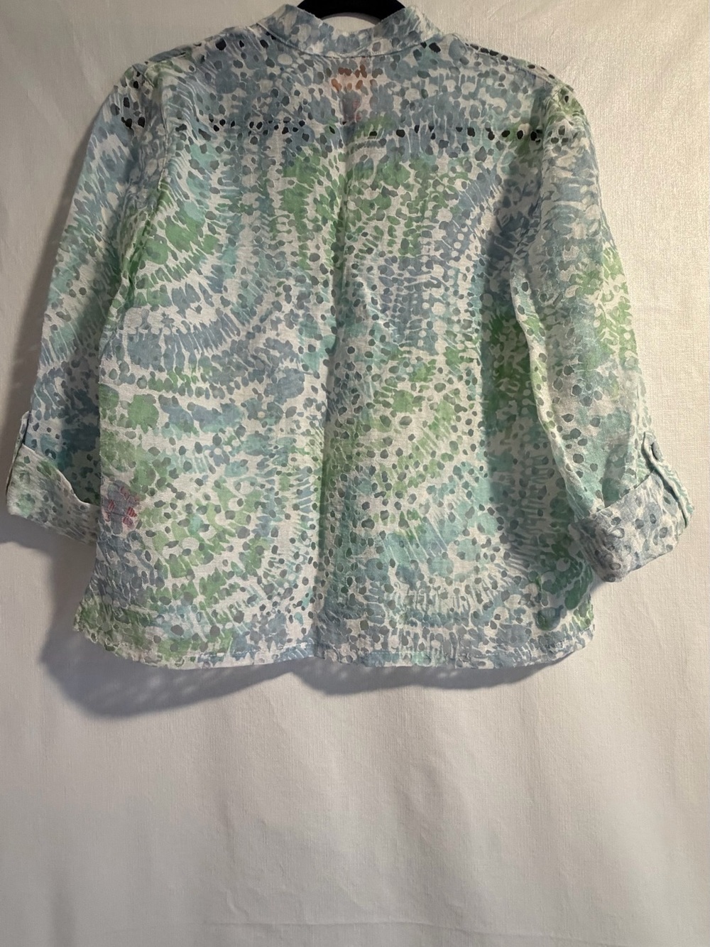 Ruby Rd. Light Green & Blue Abstract Button-Down Shirt - Picture 2 of 7